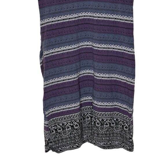 Free People Intimately Purple 3/4 Sleeve Mini Bodycon Dress Size M Scoop Back - Picture 9 of 11